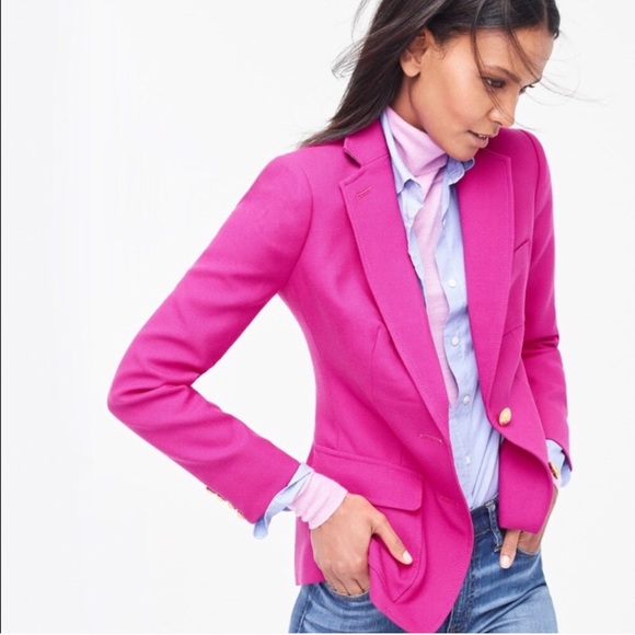 j crew hot pink blazer